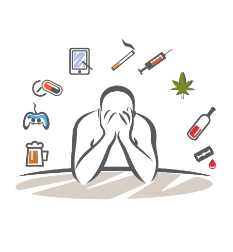 addict-man-and-set-of-addiction